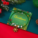 Bracciale in Corda con Ciondolo di Natale fiocco di neve verde