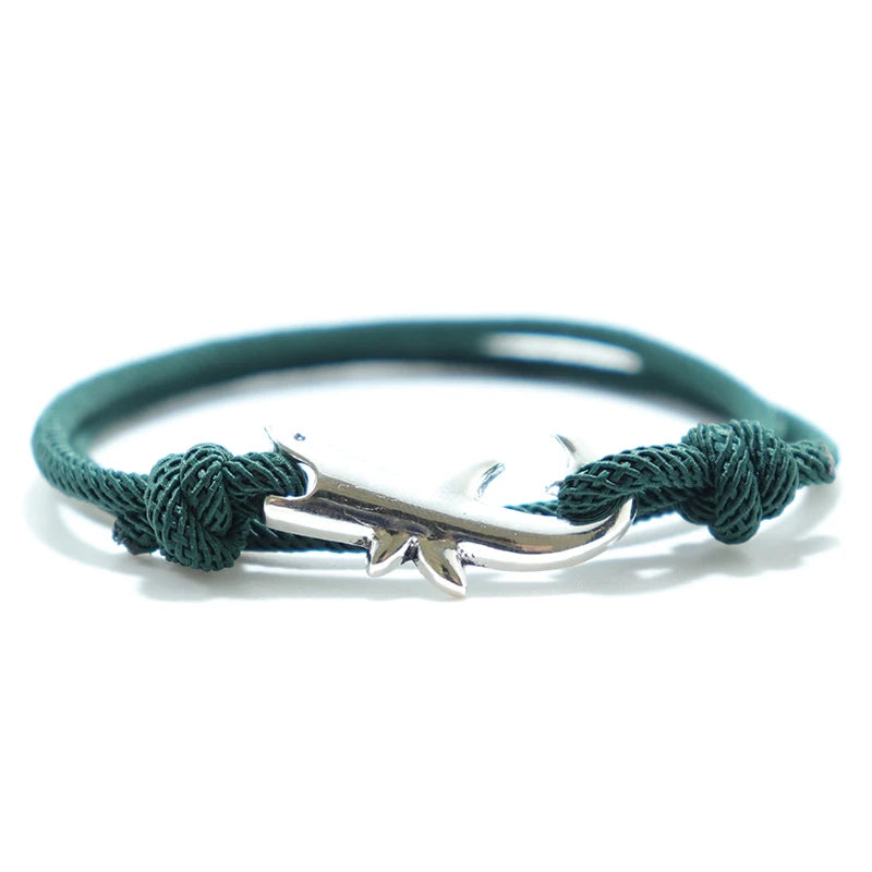 Grünes Seil-Hai-Armband