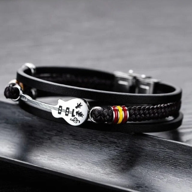 Lederarmband Gitarre 