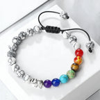 Bracelet en Pierres Naturelles et Eléphant 7 Chakras 5