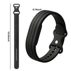 Black silicone strap for Google Fitbit Air watch