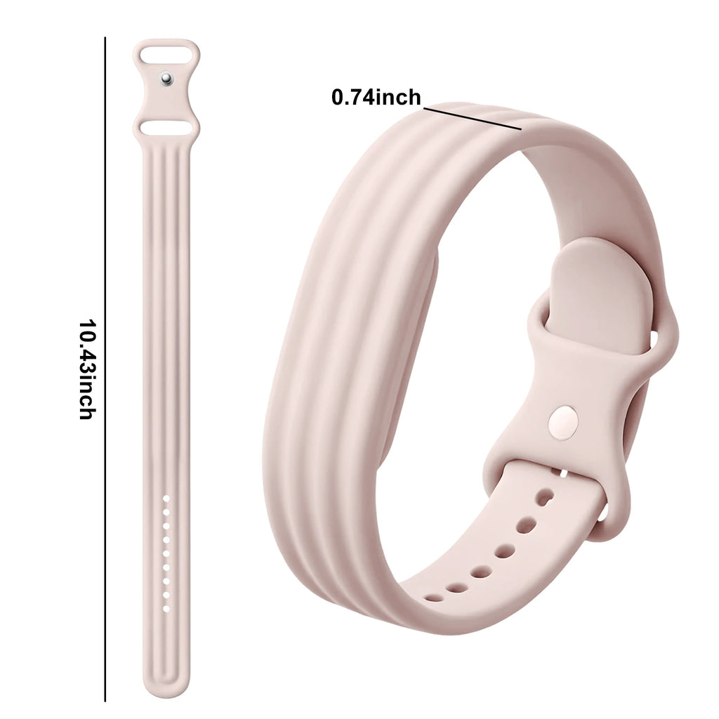 Pink silicone strap for Google Fitbit Air watch