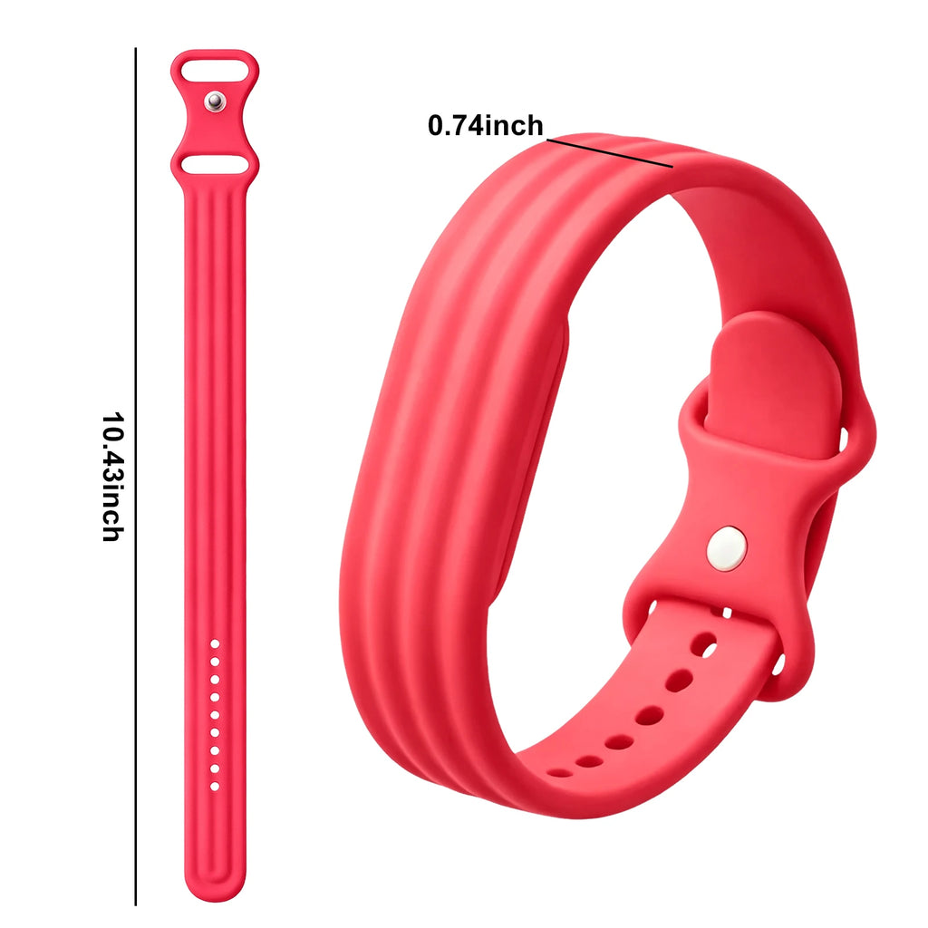 Fuchsia silicone strap for Google Fitbit Air watch