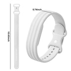 White silicone strap for Google Fitbit Air watch