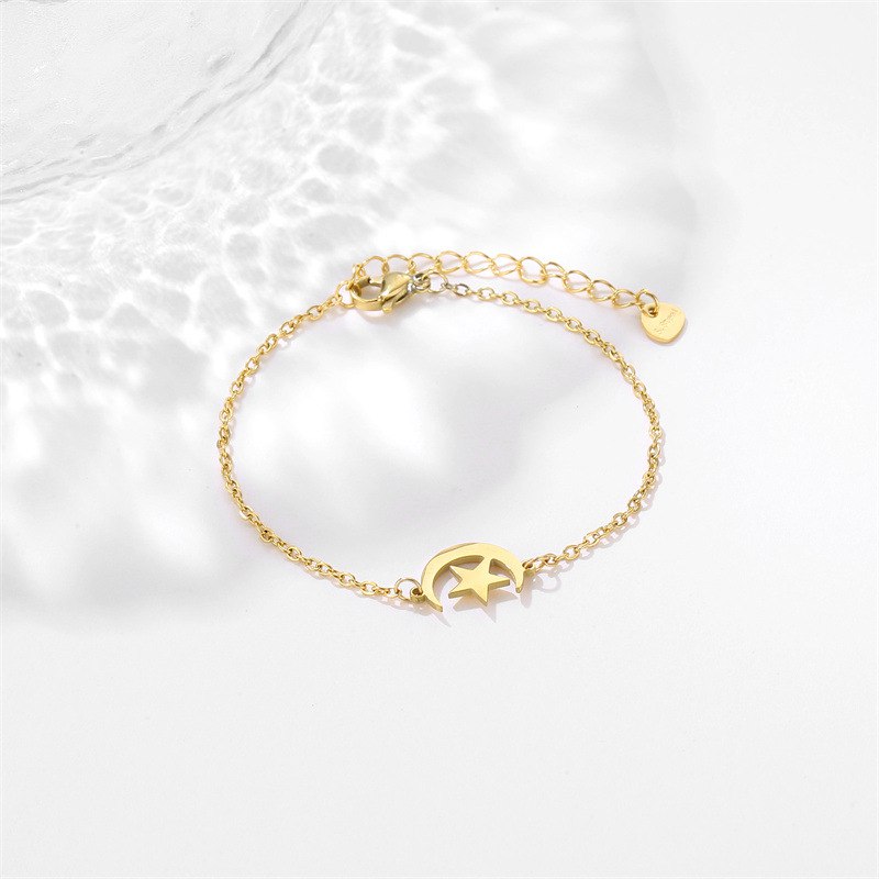 Star and Moon Bracelet for Women 