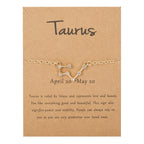 Bracelet Femme Signe du Zodiaque 12 Constellations taureau