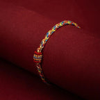 Braccialetto Gourmette Multicolore Buddhista Tibetano