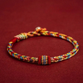 Braccialetto Gourmette Multicolore Buddhista Tibetano