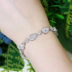 Bracelet Goutte d'Eau en Zircon argent