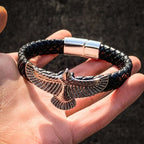 Herrenarmband Adler Schwarz