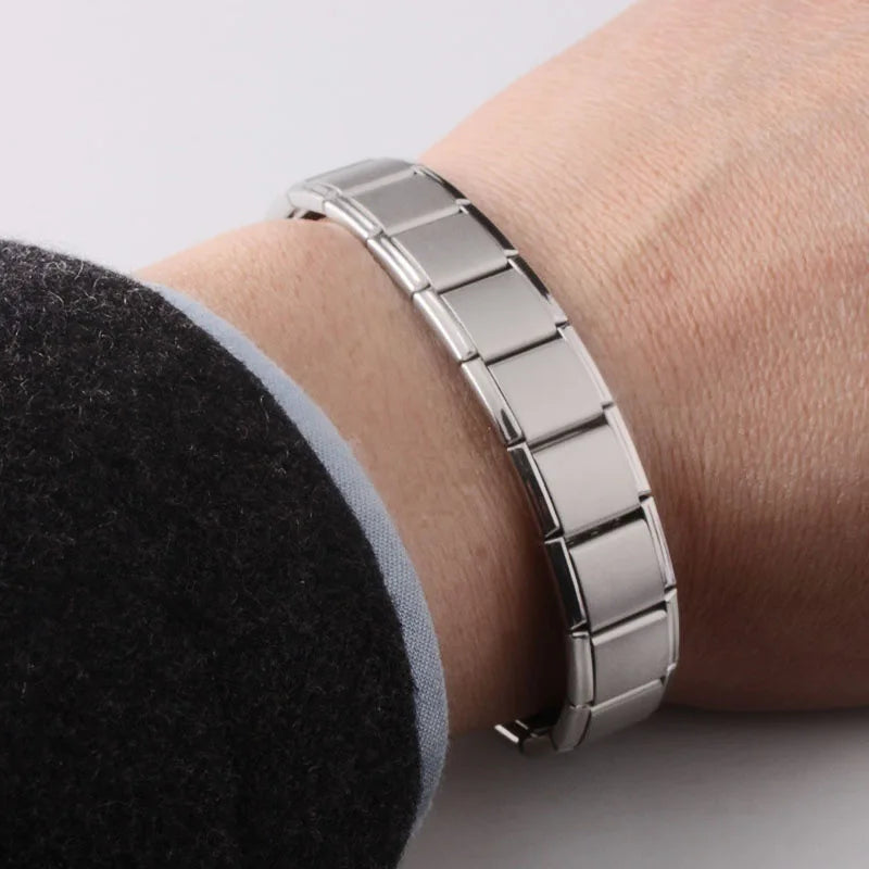 Bracciale Magnetico Uomo Anti-Stress argento