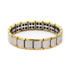 Bracciale Magnetico Uomo Anti-Stress oro e argento