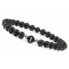 Bracelet noir initiale i