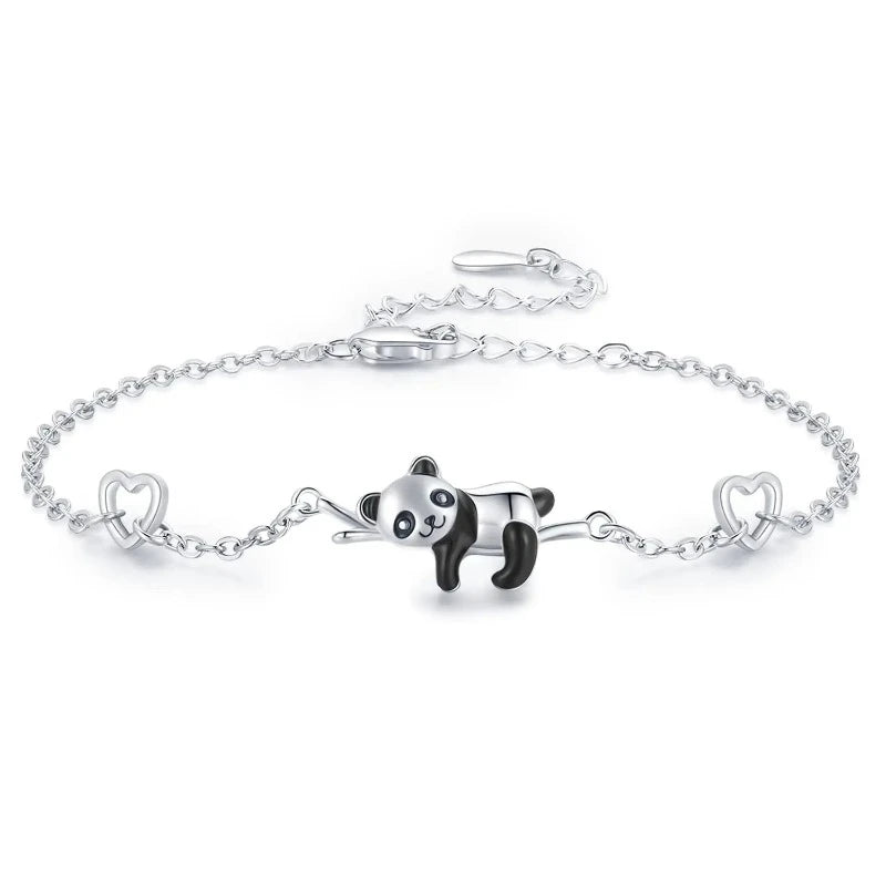 Panda Armband Silber