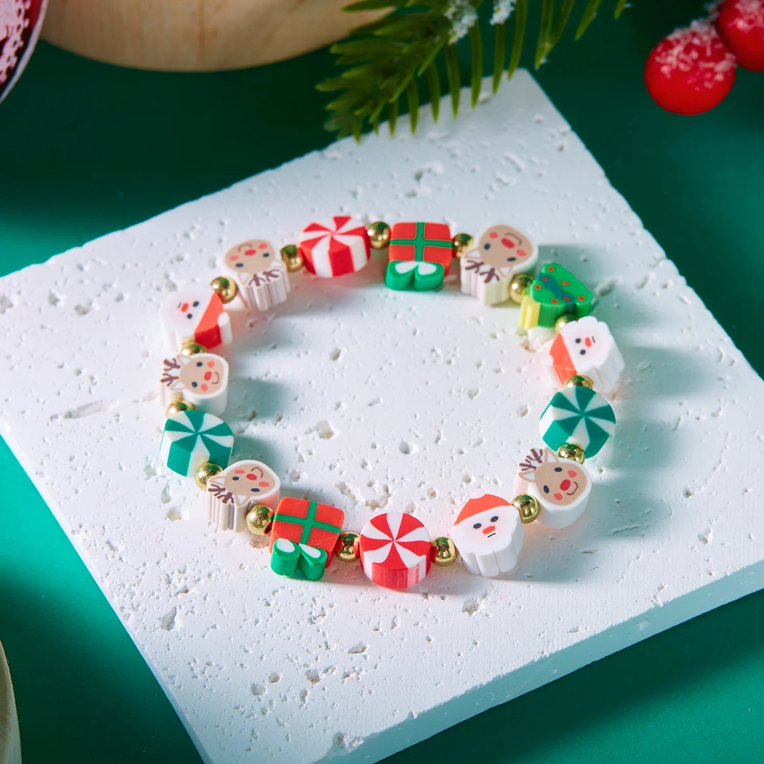 Weihnachtsmann-Armband