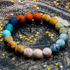 Armband Perlen Planeten Sonnensystem 7 Chakren
