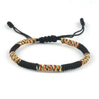Bracciale Gourmette Buddhista Tibetano in Laccio