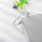 Bracelet femme ailes d'ange argent