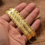 Arany dupla <span data-glossary-id="bracelet">karkötő</span> arab muszlim nőknek