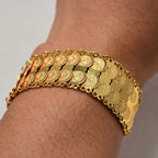 Arany dupla <span data-glossary-id="bracelet">karkötő</span> arab muszlim nőknek
