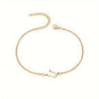 Bracelet Personnalisé pour Femme avec Initiale Or u