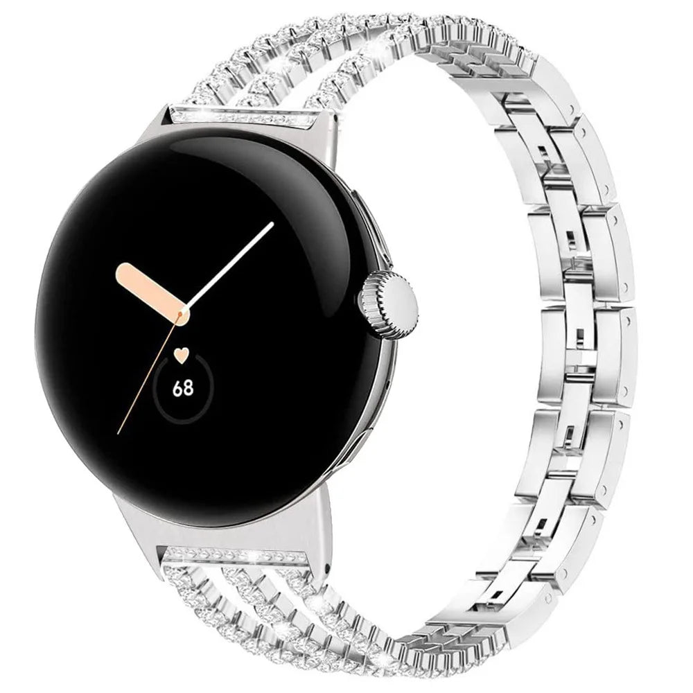 Bracelet for women Google Pixel Watch 1, 2, 3, 4 41mm 45mm silver