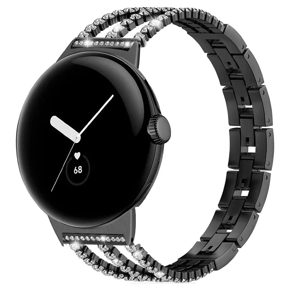 Bracelet for women Google Pixel Watch 1, 2, 3, 4 41mm 45mm black