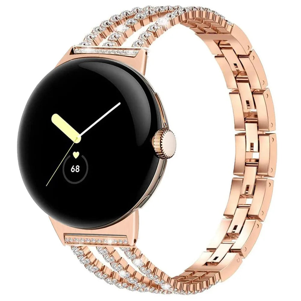 Bracelet for women Google Pixel Watch 1, 2, 3, 4 41mm 45mm rose gold