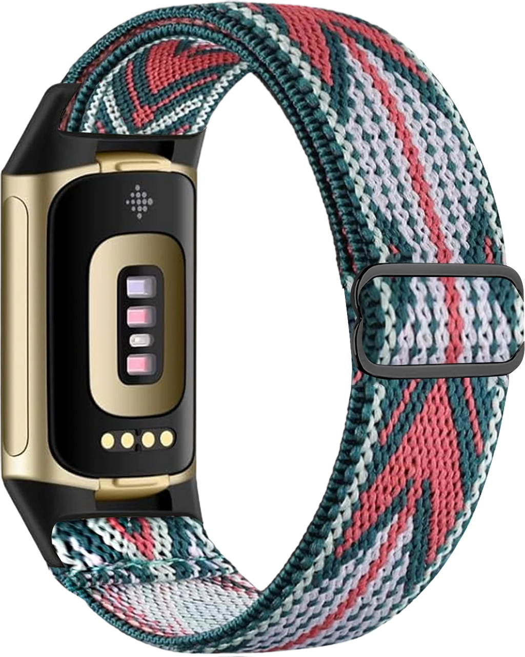 Armband für Fitbit Charge 5, Charge 6 Uhr weiß und rosa