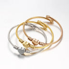 Verstellbares Armband Herz Gourmette Damen Gold