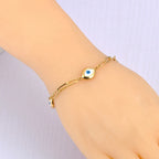 Bracelet Rétro Contre le Mauvais Oeil or