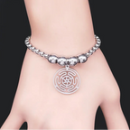 Bracciale Ruota di Ecate Strophalos Stregoneria Wiccan