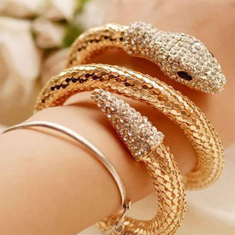 Bracciale Serpente Triplo Donna oro