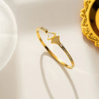 Ethnisches Armband Muschel Jakobsmuschel Gold