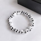 Bracciale Testa di Moro Bianco & Nero bianco