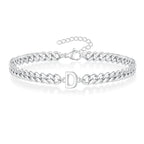 Bracelet torsadé initiale d