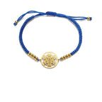 Bracelet Coloré de Femme Cube de Métatron bleu