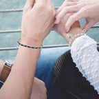 Bracelets for couples with key and padlock