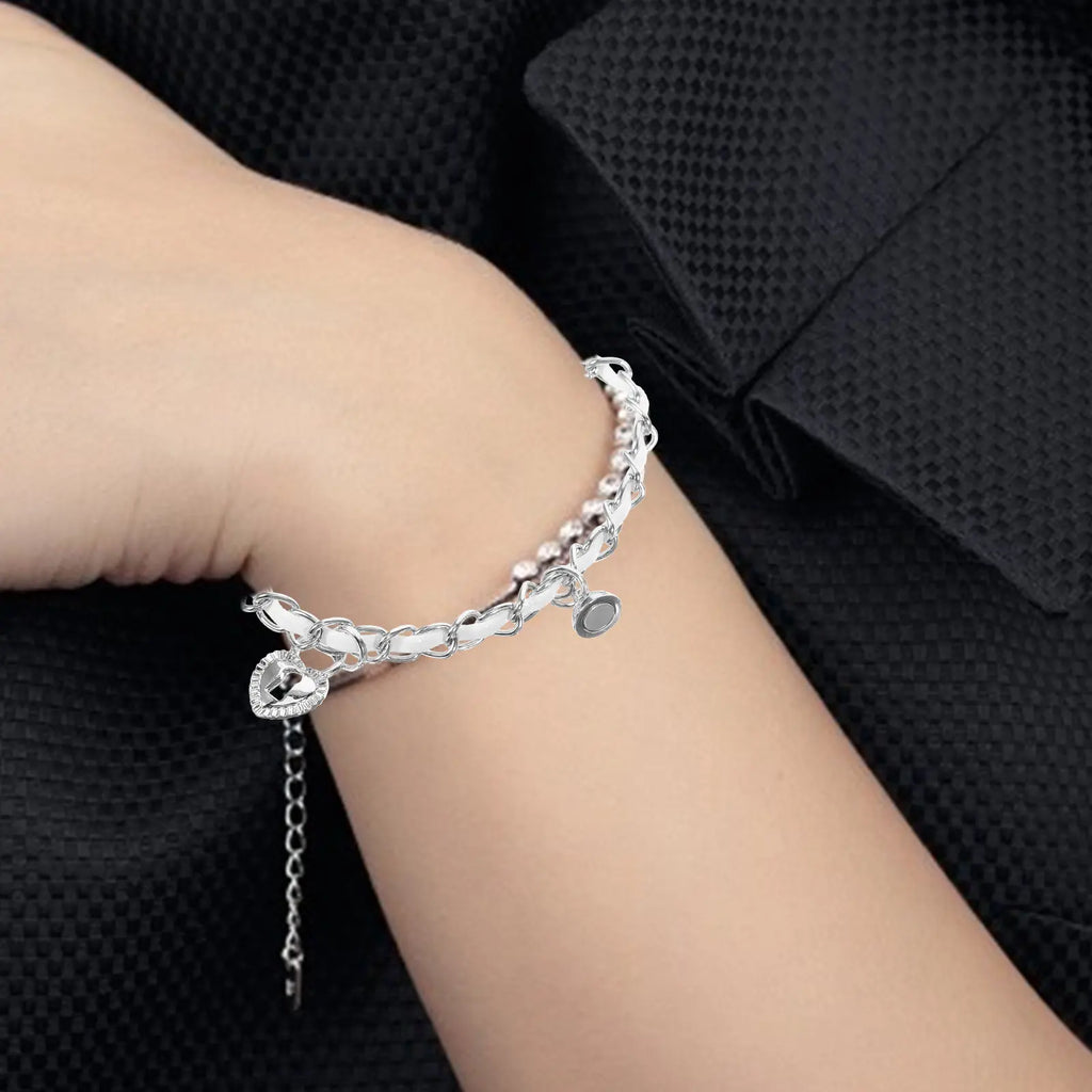 Bracelets for couples with key and padlock