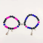Magnetische Gourmette Gitarrenarmbänder für Paare