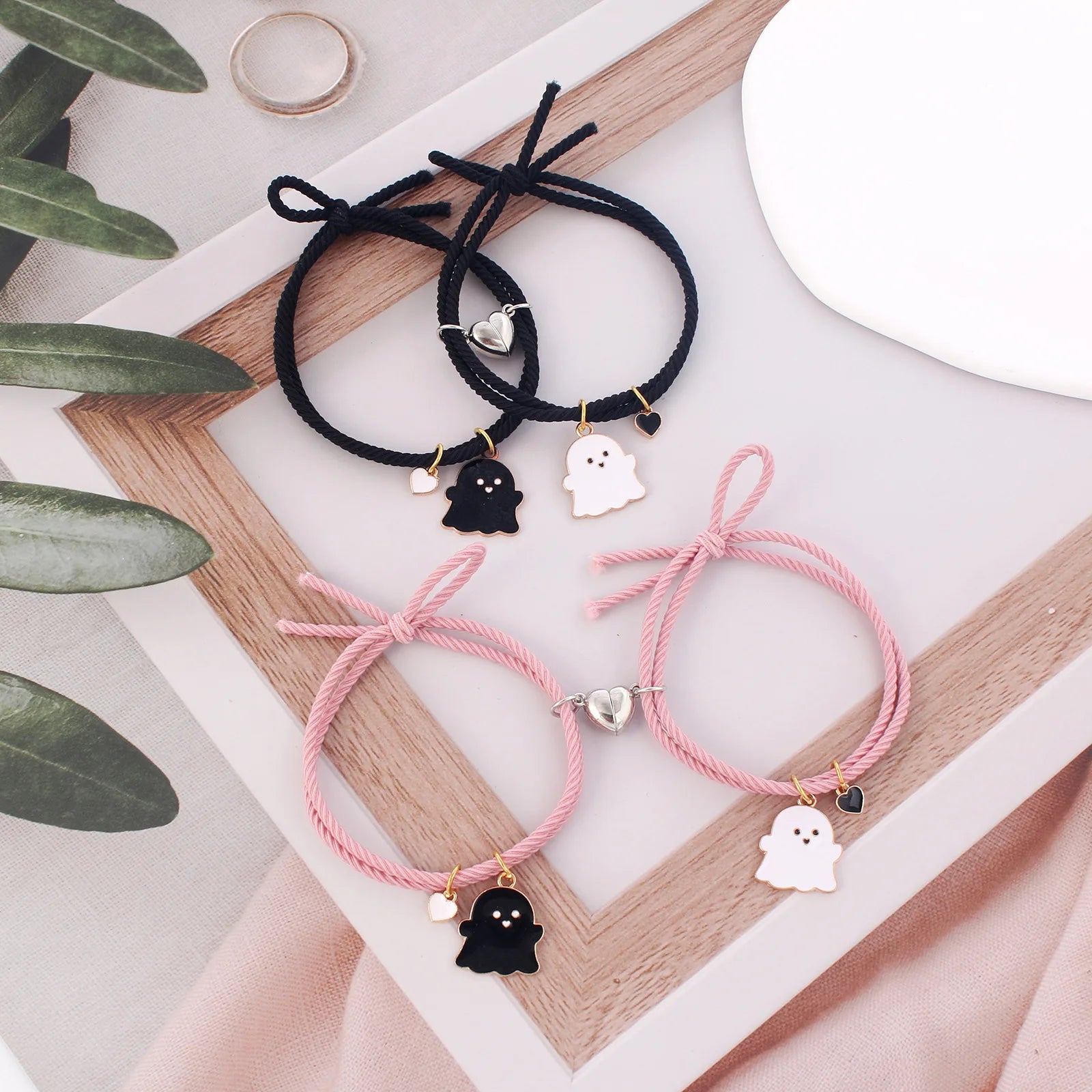 Armbänder für Freundespärchen Gespenster Gourmette 3