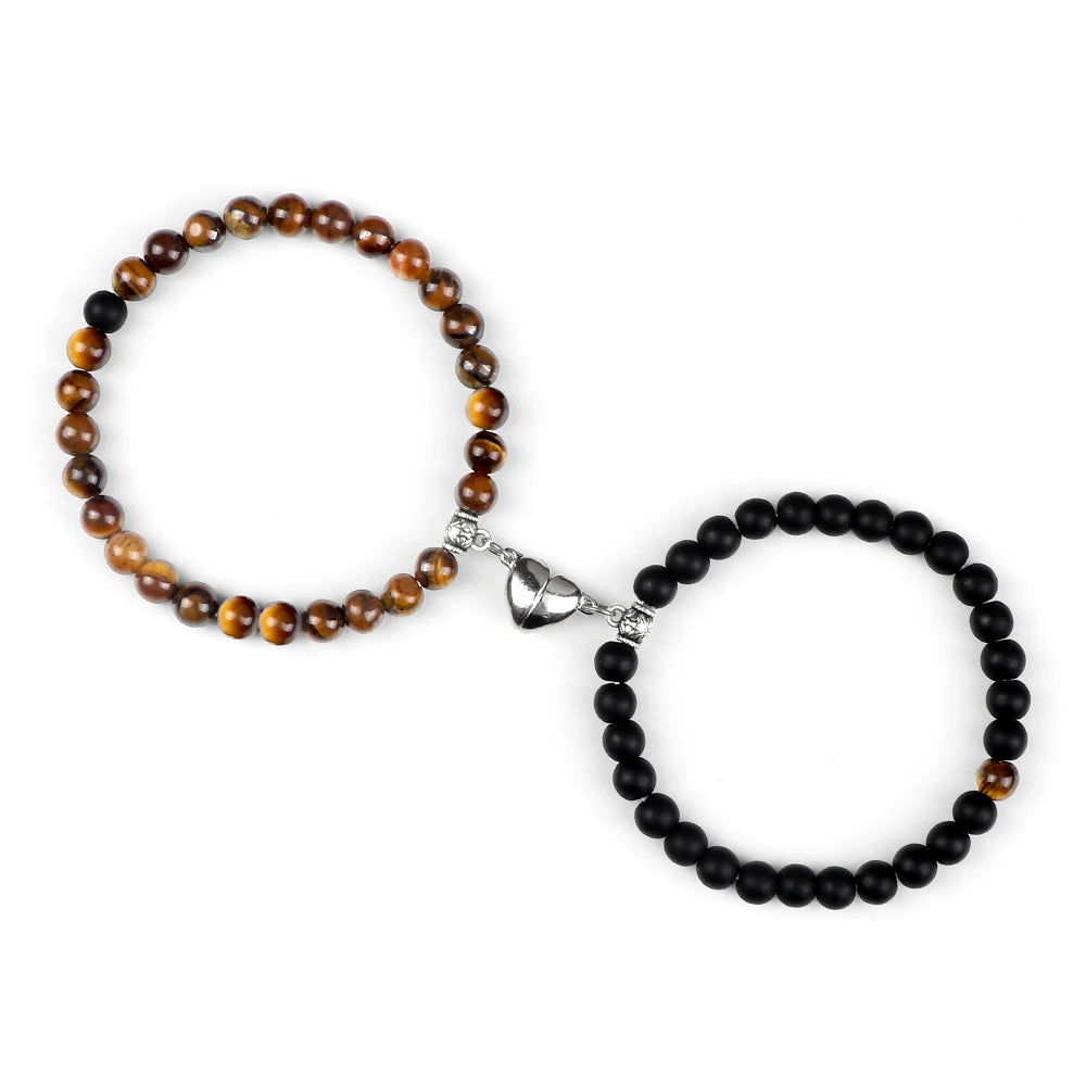 Bracelets pour Couples Magnétiques Perles