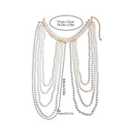 Chaîne d'épaule pour femme avec perles - Bijou pour clavicule & épaule