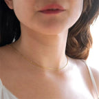 Back Chain Necklace Dorsal Ornament Women's Pearl