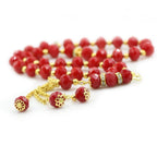 Bracciale rosario per uomo o donna arabo rosso