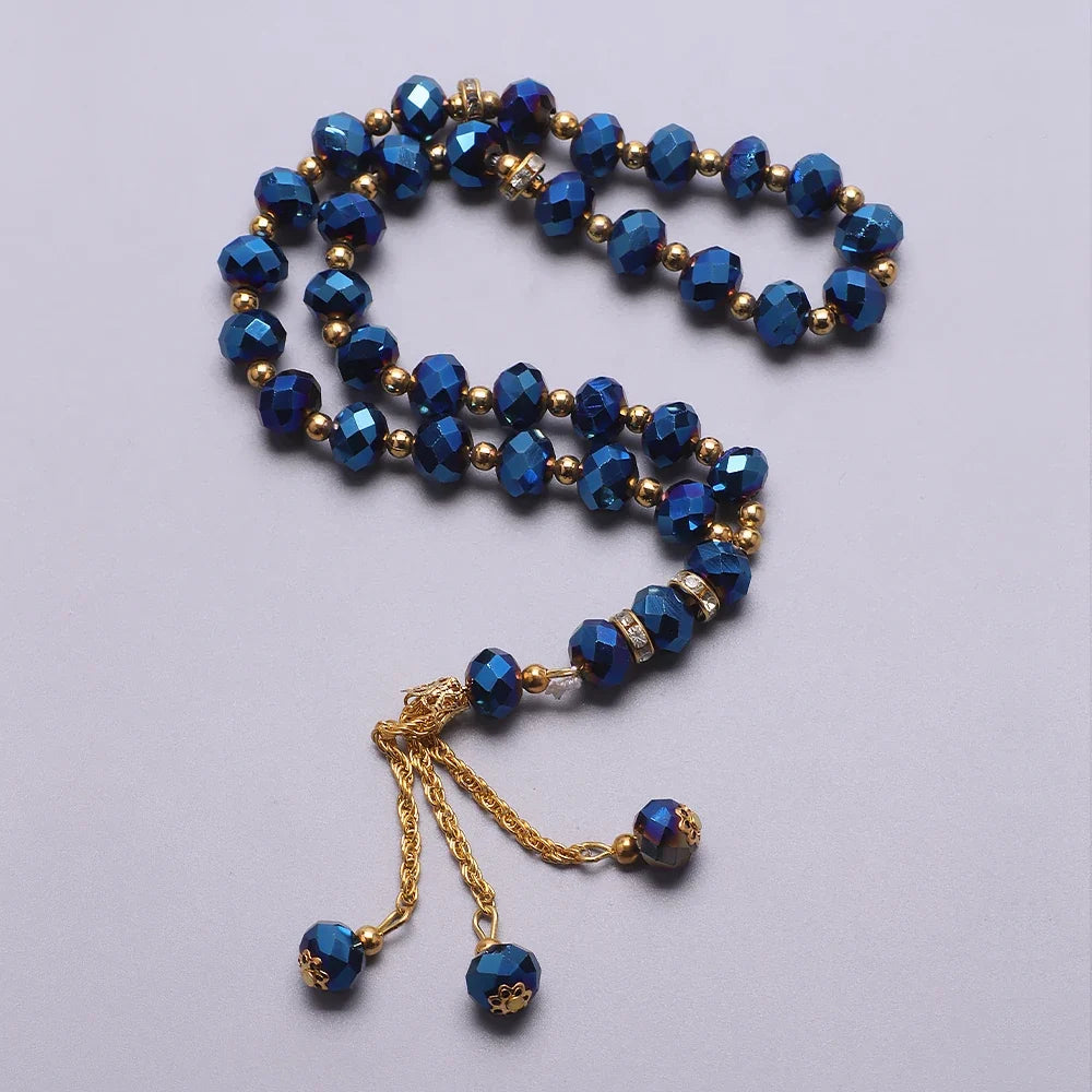 Bracciale rosario per uomo o donna arabo blu navy