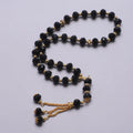 Rosario musulmano elegante - Tasbih islamico 33 perle nero e dorato