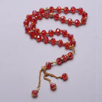 Rosario musulmano elegante - Tasbih islamico 33 perle rosso