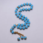 Rosario musulmano elegante - Tasbih islamico 33 perle turchese