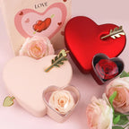Cofanetto Amore Eterno con Rosa e Collana 